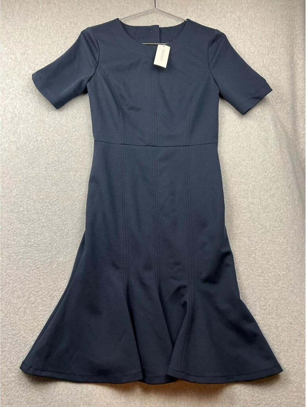 Banana Republic High Waist Dress Womens 0 Minimalist Simple Office Career